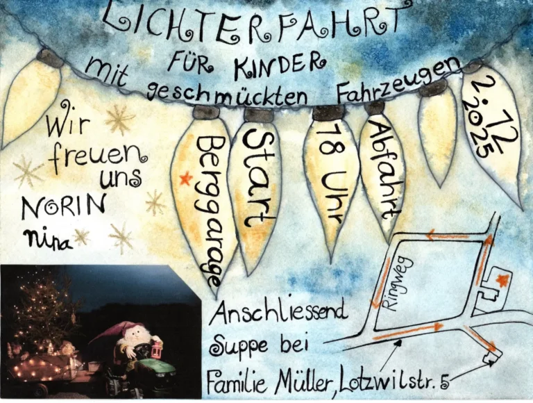 Lichterfahrt für Kinder